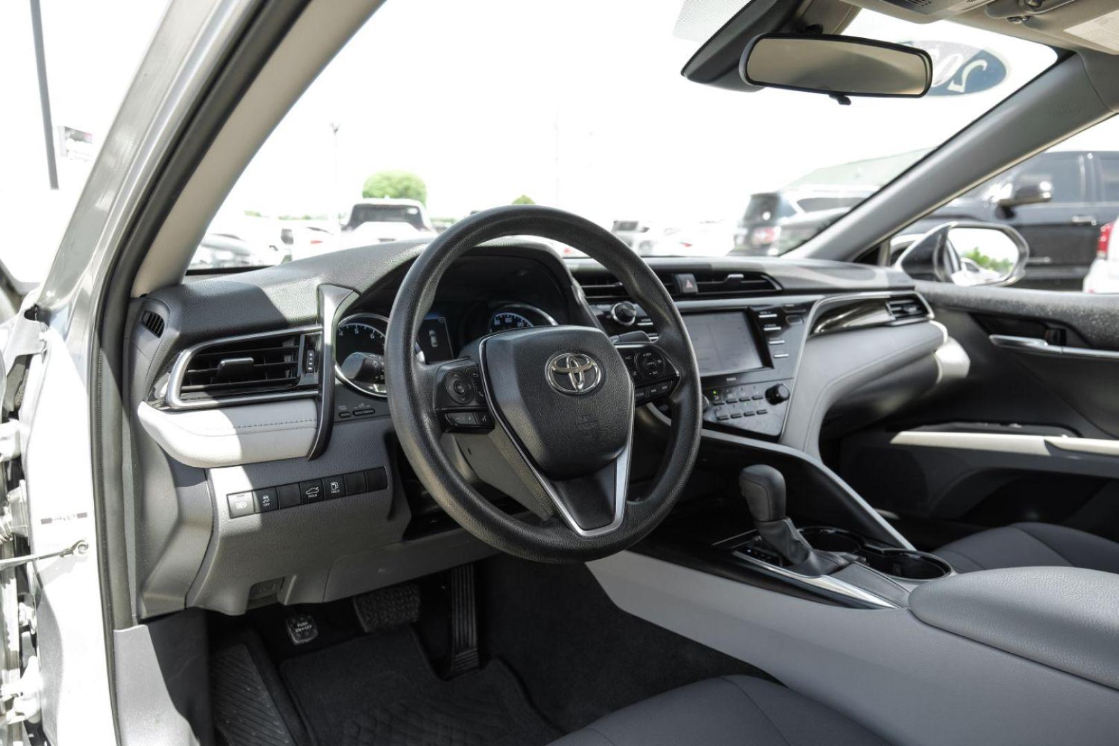 2020 Silver Toyota Camry L (4T1A11AK0LU) with an 2.5L L4 DOHC 16V engine, 8-Speed Automatic transmission, located at 2401 E Main St., Grand Prairie, TX, 75050, (972) 262-4440, 32.748981, -96.969643 - Photo#2