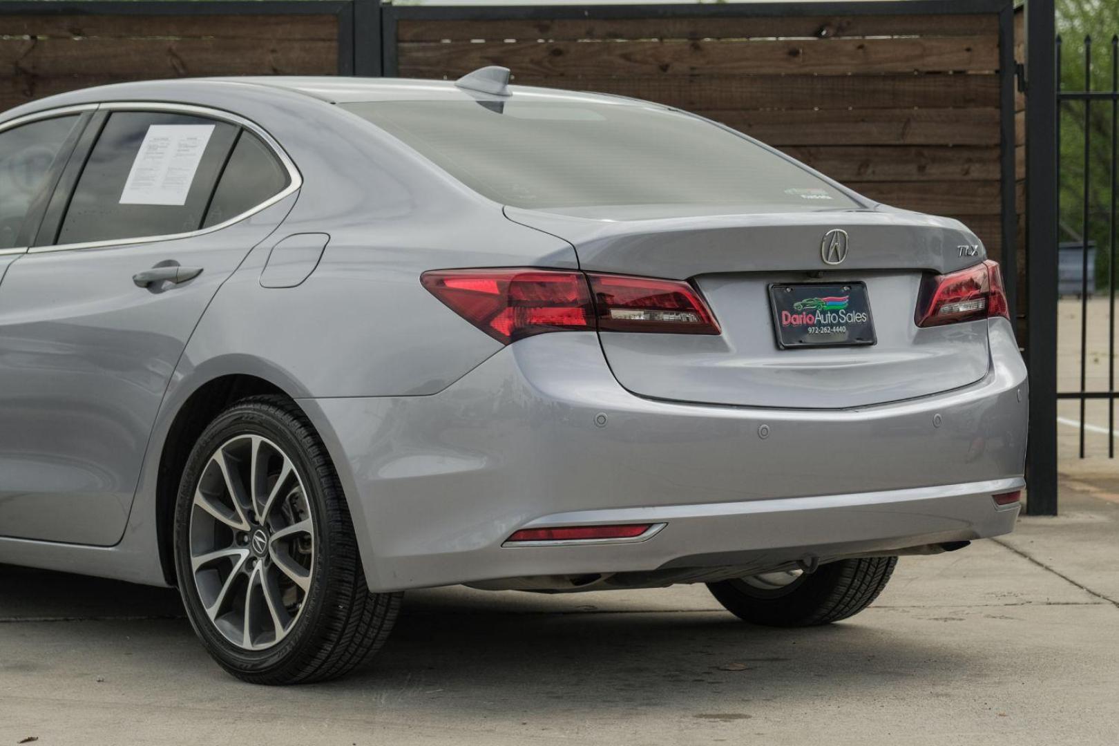 2015 Silver Acura TLX 9-Spd AT w/Advance Package (19UUB2F74FA) with an 3.5L V6 SOHC 24V engine, 9-Speed Automatic transmission, located at 2401 E Main St., Grand Prairie, TX, 75050, (972) 262-4440, 32.748981, -96.969643 - Photo#14