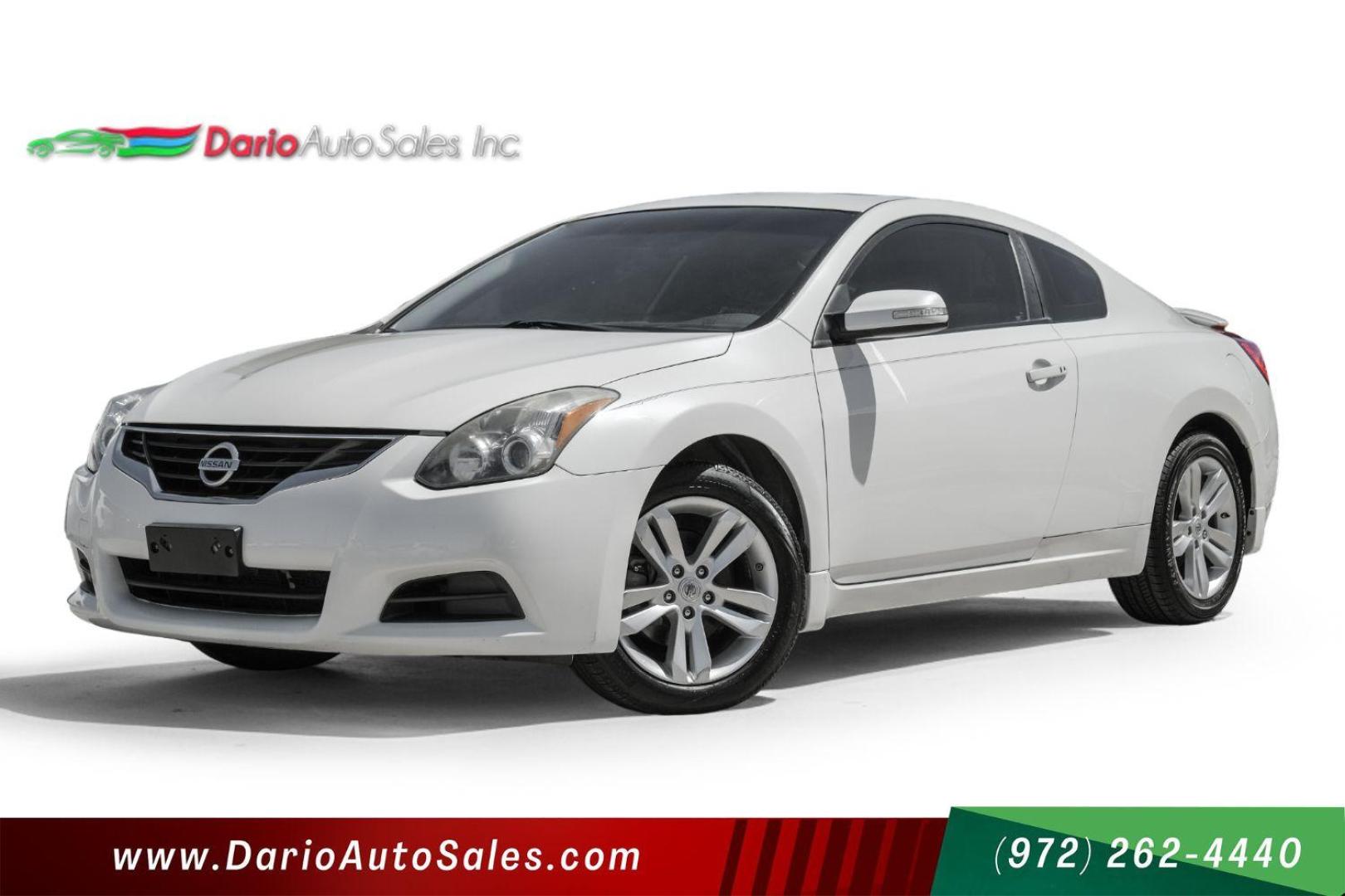 2012 White Nissan Altima 2.5 S CVT Coupe (1N4AL2EP8CC) with an 2.5L L4 DOHC 16V engine, located at 2401 E Main St., Grand Prairie, TX, 75050, (972) 262-4440, 32.748981, -96.969643 - Photo#0