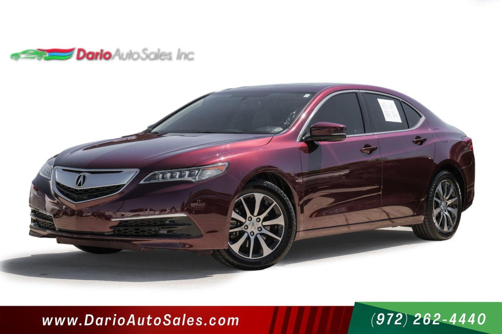 2016 maroon Acura TLX 8-Spd DCT (19UUB1F31GA) with an 2.5L L4 DOHC 16V engine, 8-Speed Automatic transmission, located at 2401 E Main St., Grand Prairie, TX, 75050, (972) 262-4440, 32.748981, -96.969643 - Photo#0