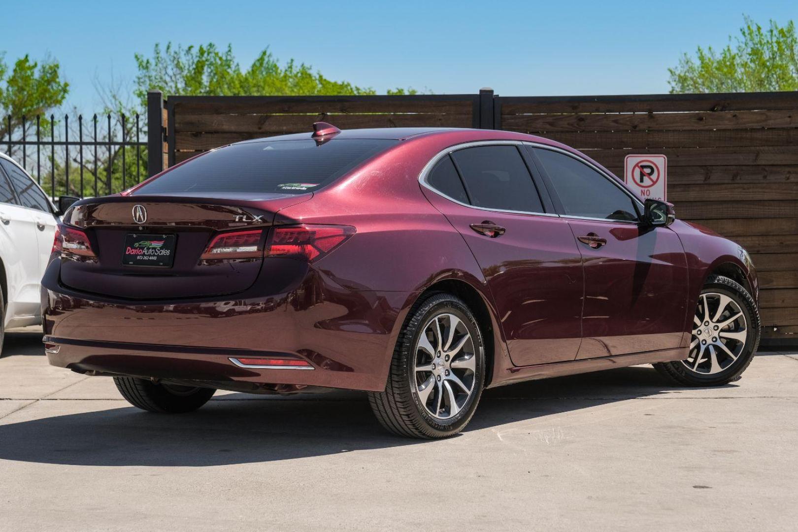 2016 maroon Acura TLX 8-Spd DCT (19UUB1F31GA) with an 2.5L L4 DOHC 16V engine, 8-Speed Automatic transmission, located at 2401 E Main St., Grand Prairie, TX, 75050, (972) 262-4440, 32.748981, -96.969643 - Photo#10