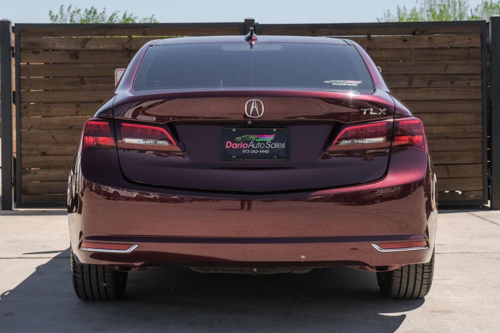 2016 maroon Acura TLX 8-Spd DCT (19UUB1F31GA) with an 2.5L L4 DOHC 16V engine, 8-Speed Automatic transmission, located at 2401 E Main St., Grand Prairie, TX, 75050, (972) 262-4440, 32.748981, -96.969643 - Photo#11