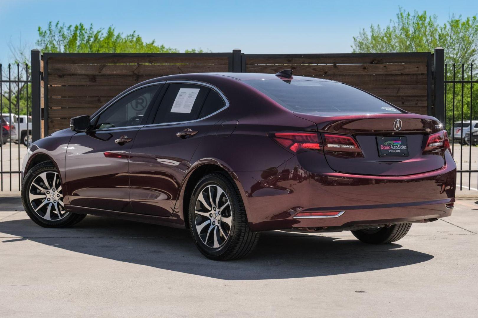 2016 maroon Acura TLX 8-Spd DCT (19UUB1F31GA) with an 2.5L L4 DOHC 16V engine, 8-Speed Automatic transmission, located at 2401 E Main St., Grand Prairie, TX, 75050, (972) 262-4440, 32.748981, -96.969643 - Photo#12