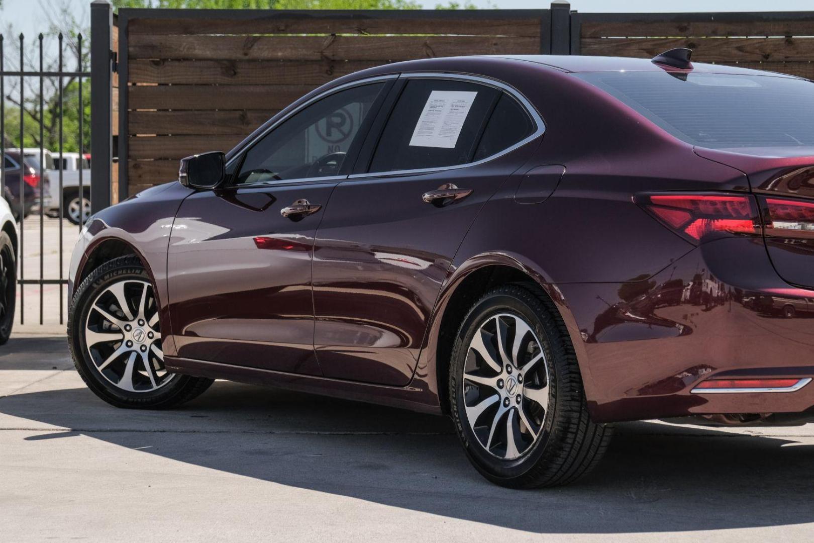 2016 maroon Acura TLX 8-Spd DCT (19UUB1F31GA) with an 2.5L L4 DOHC 16V engine, 8-Speed Automatic transmission, located at 2401 E Main St., Grand Prairie, TX, 75050, (972) 262-4440, 32.748981, -96.969643 - Photo#13