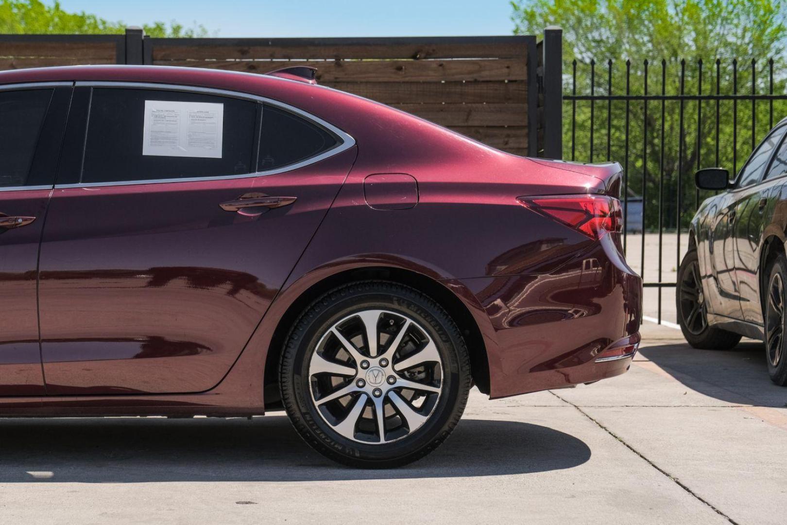 2016 maroon Acura TLX 8-Spd DCT (19UUB1F31GA) with an 2.5L L4 DOHC 16V engine, 8-Speed Automatic transmission, located at 2401 E Main St., Grand Prairie, TX, 75050, (972) 262-4440, 32.748981, -96.969643 - Photo#17