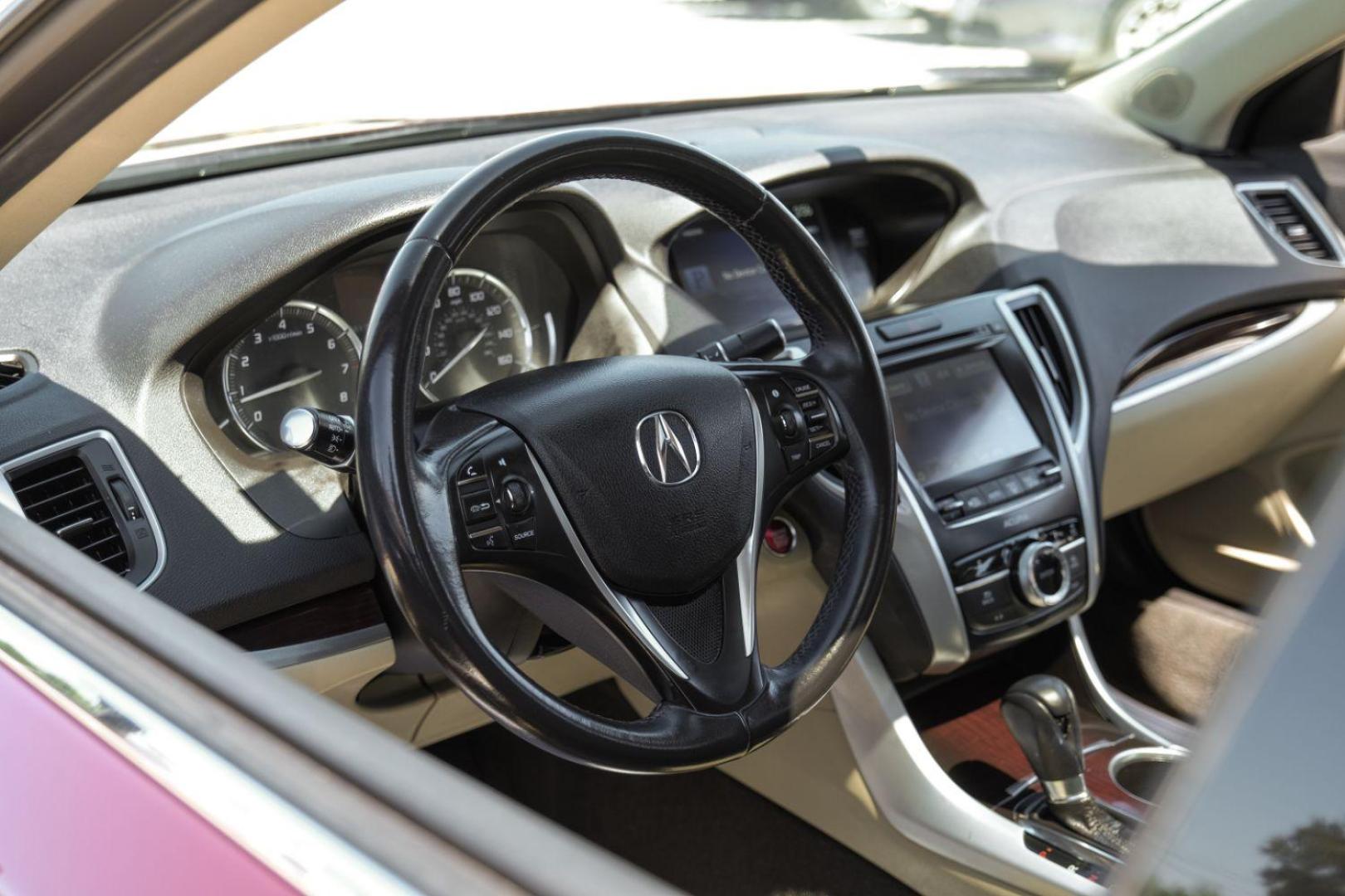 2016 maroon Acura TLX 8-Spd DCT (19UUB1F31GA) with an 2.5L L4 DOHC 16V engine, 8-Speed Automatic transmission, located at 2401 E Main St., Grand Prairie, TX, 75050, (972) 262-4440, 32.748981, -96.969643 - Photo#21