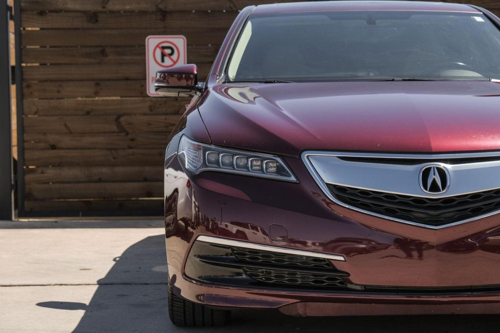 2016 maroon Acura TLX 8-Spd DCT (19UUB1F31GA) with an 2.5L L4 DOHC 16V engine, 8-Speed Automatic transmission, located at 2401 E Main St., Grand Prairie, TX, 75050, (972) 262-4440, 32.748981, -96.969643 - Photo#49