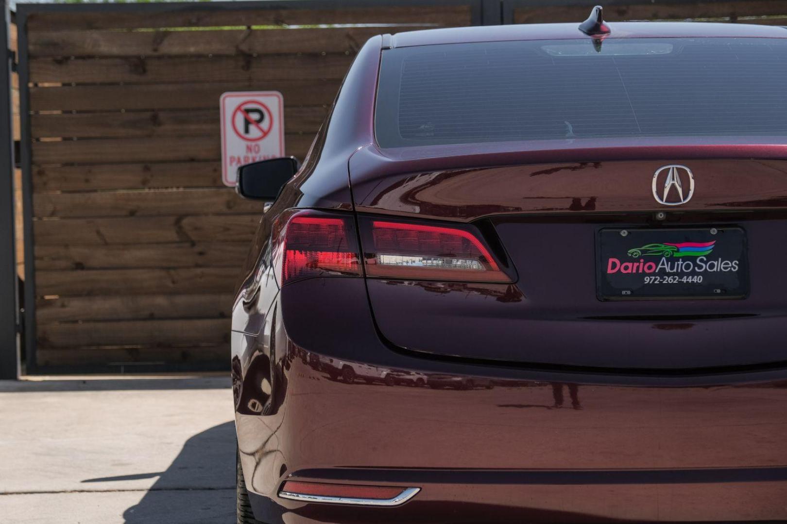 2016 maroon Acura TLX 8-Spd DCT (19UUB1F31GA) with an 2.5L L4 DOHC 16V engine, 8-Speed Automatic transmission, located at 2401 E Main St., Grand Prairie, TX, 75050, (972) 262-4440, 32.748981, -96.969643 - Photo#50