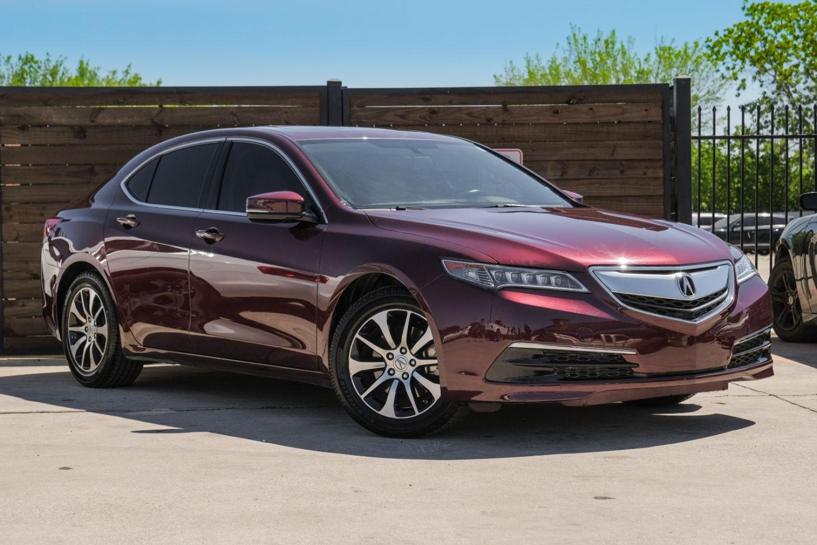 2016 maroon Acura TLX 8-Spd DCT (19UUB1F31GA) with an 2.5L L4 DOHC 16V engine, 8-Speed Automatic transmission, located at 2401 E Main St., Grand Prairie, TX, 75050, (972) 262-4440, 32.748981, -96.969643 - Photo#6