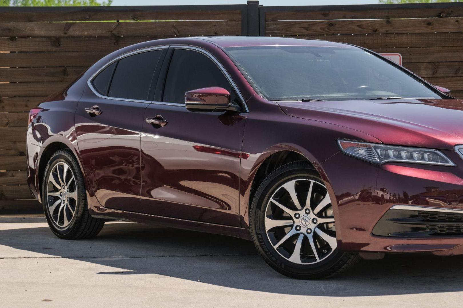 2016 maroon Acura TLX 8-Spd DCT (19UUB1F31GA) with an 2.5L L4 DOHC 16V engine, 8-Speed Automatic transmission, located at 2401 E Main St., Grand Prairie, TX, 75050, (972) 262-4440, 32.748981, -96.969643 - Photo#7