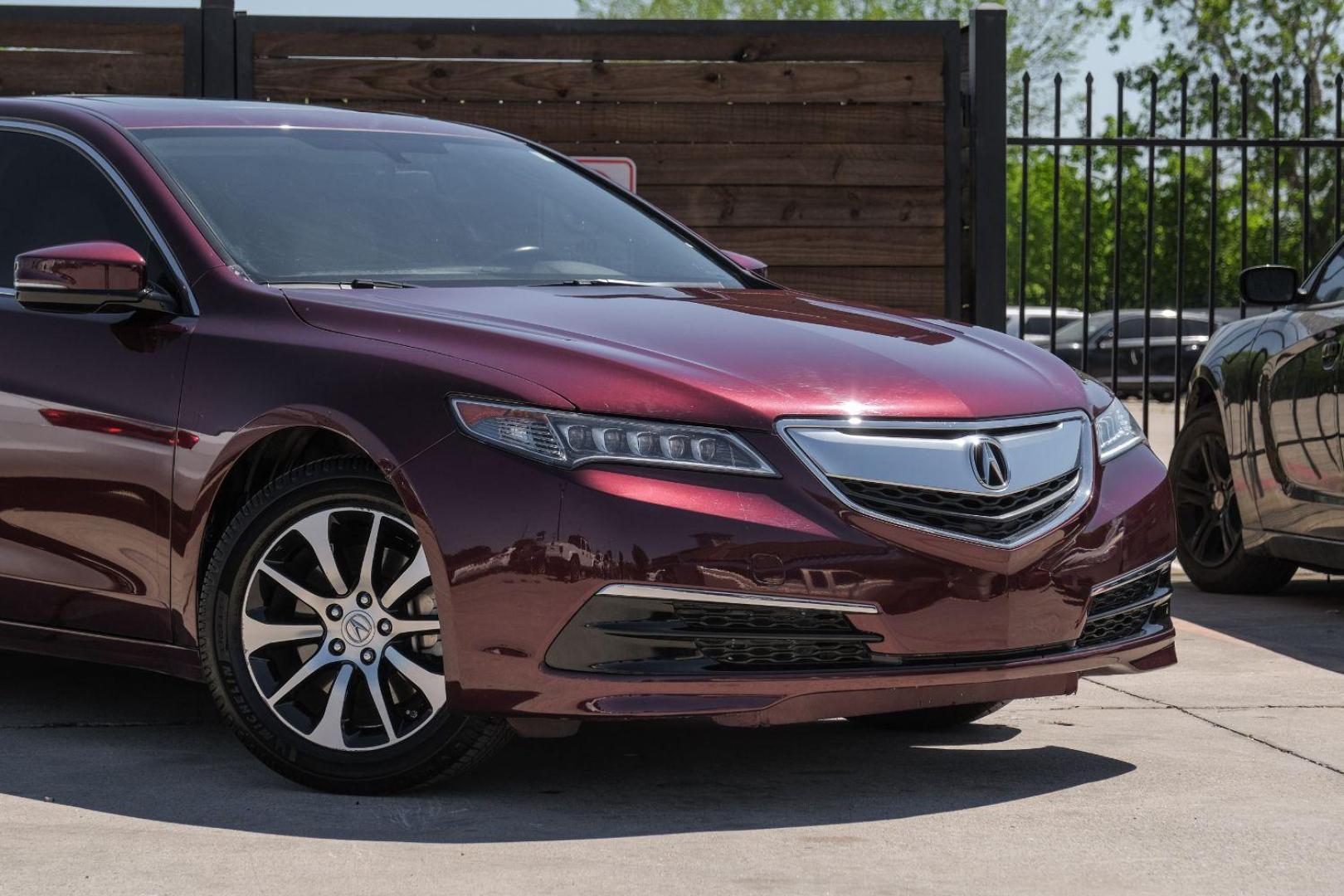 2016 maroon Acura TLX 8-Spd DCT (19UUB1F31GA) with an 2.5L L4 DOHC 16V engine, 8-Speed Automatic transmission, located at 2401 E Main St., Grand Prairie, TX, 75050, (972) 262-4440, 32.748981, -96.969643 - Photo#8