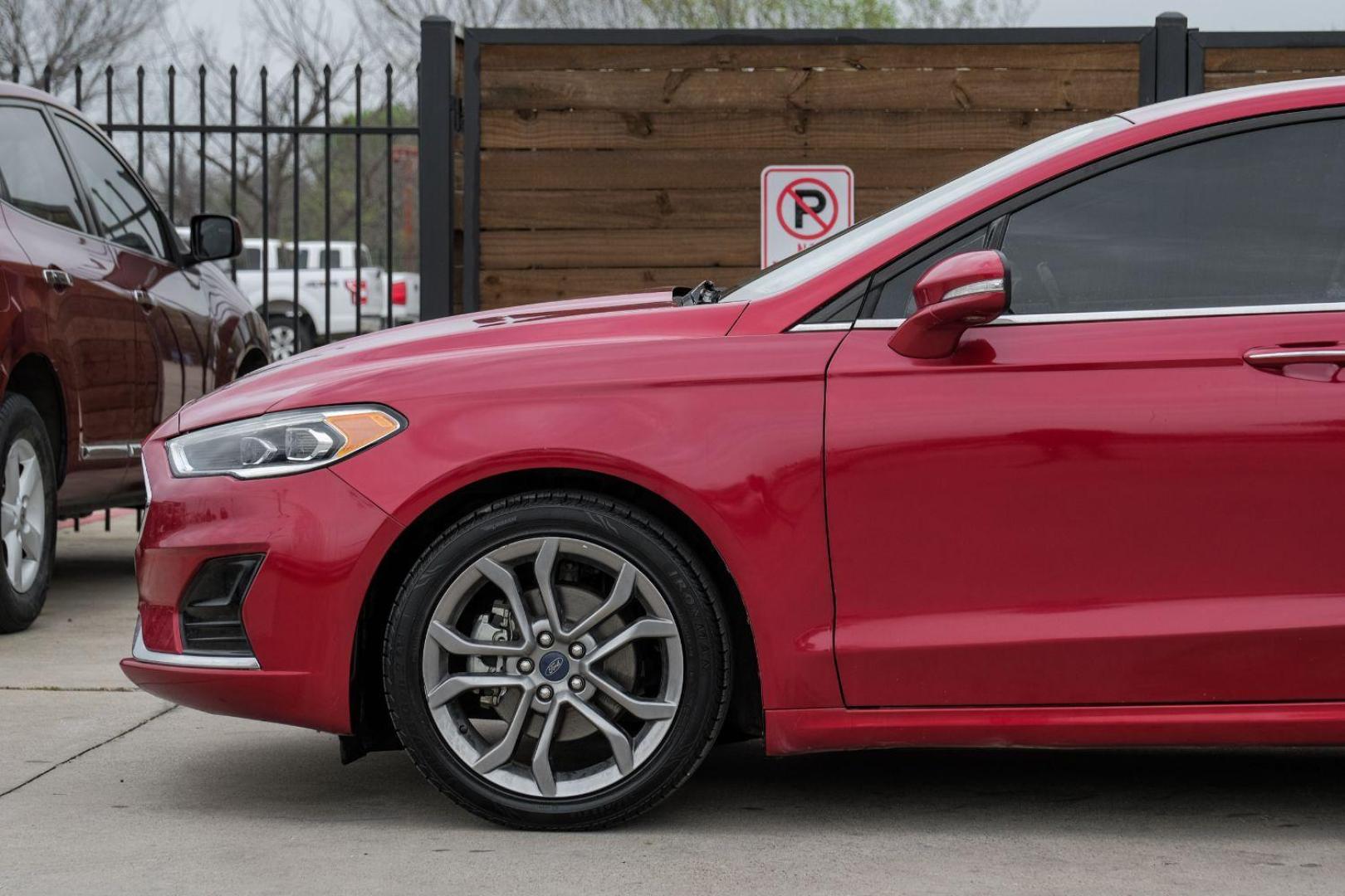 2020 Red Ford Fusion SEL (3FA6P0CD1LR) with an 1.5L L4 DOHC 16V engine, 6-Speed Automatic transmission, located at 2401 E Main St., Grand Prairie, TX, 75050, (972) 262-4440, 32.748981, -96.969643 - Photo#15