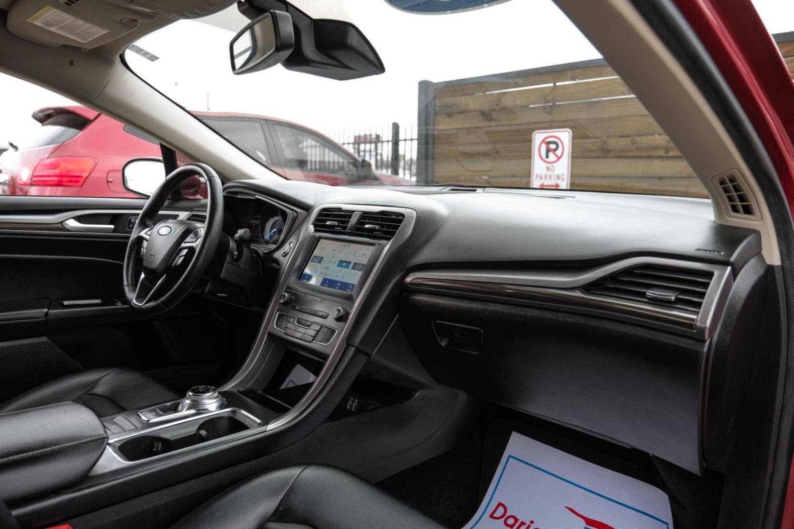 2020 Red Ford Fusion SEL (3FA6P0CD1LR) with an 1.5L L4 DOHC 16V engine, 6-Speed Automatic transmission, located at 2401 E Main St., Grand Prairie, TX, 75050, (972) 262-4440, 32.748981, -96.969643 - Photo#17