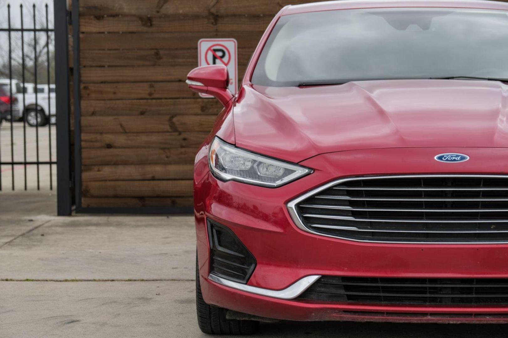 2020 Red Ford Fusion SEL (3FA6P0CD1LR) with an 1.5L L4 DOHC 16V engine, 6-Speed Automatic transmission, located at 2401 E Main St., Grand Prairie, TX, 75050, (972) 262-4440, 32.748981, -96.969643 - Photo#49