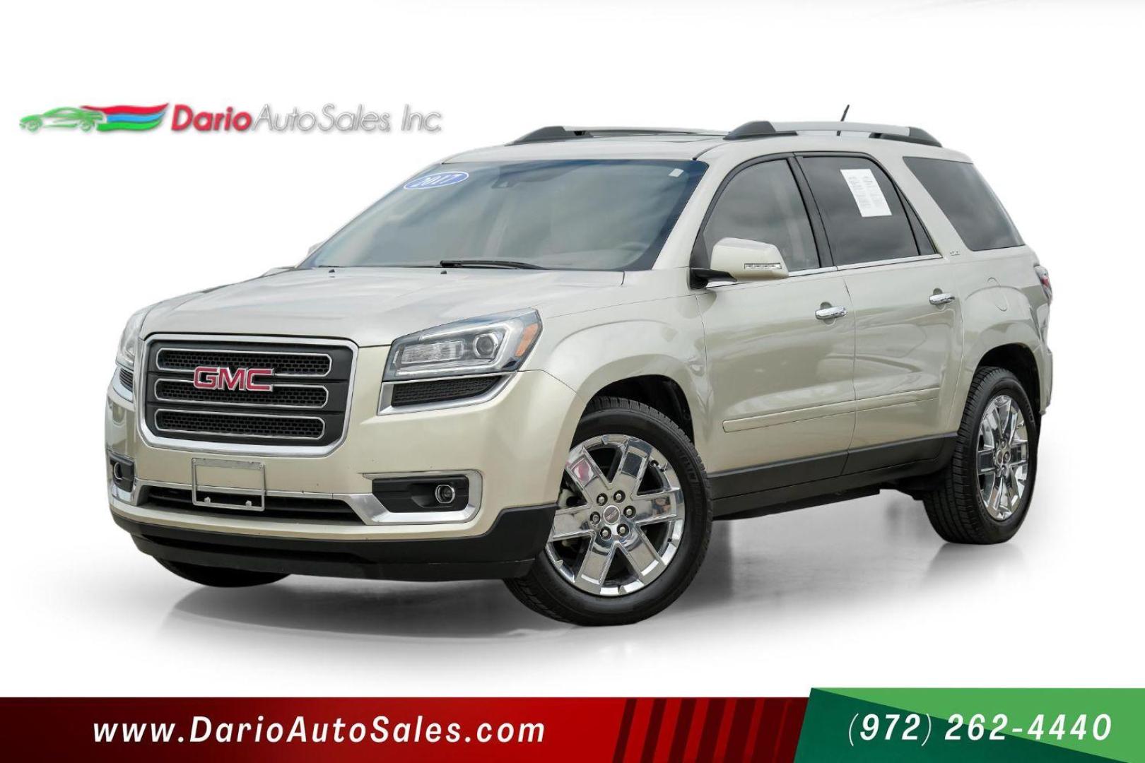 2017 Tan GMC Acadia Limited FWD (1GKKRSKD2HJ) with an 3.6L V6 DOHC 24V engine, 6-Speed Automatic transmission, located at 2401 E Main St., Grand Prairie, TX, 75050, (972) 262-4440, 32.748981, -96.969643 - Photo#0