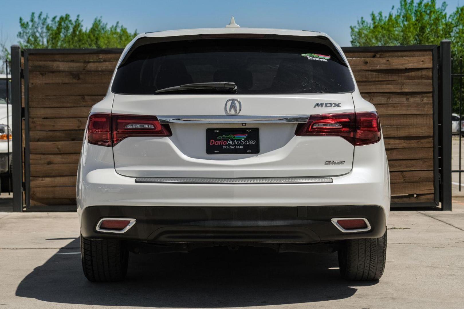 2014 WHITE Acura MDX SH-AWD 6-Spd AT w/Tech Package (5FRYD4H44EB) with an 3.5L V6 SOHC 24V engine, 6-Speed Automatic transmission, located at 2401 E Main St., Grand Prairie, TX, 75050, (972) 262-4440, 32.748981, -96.969643 - Photo#11