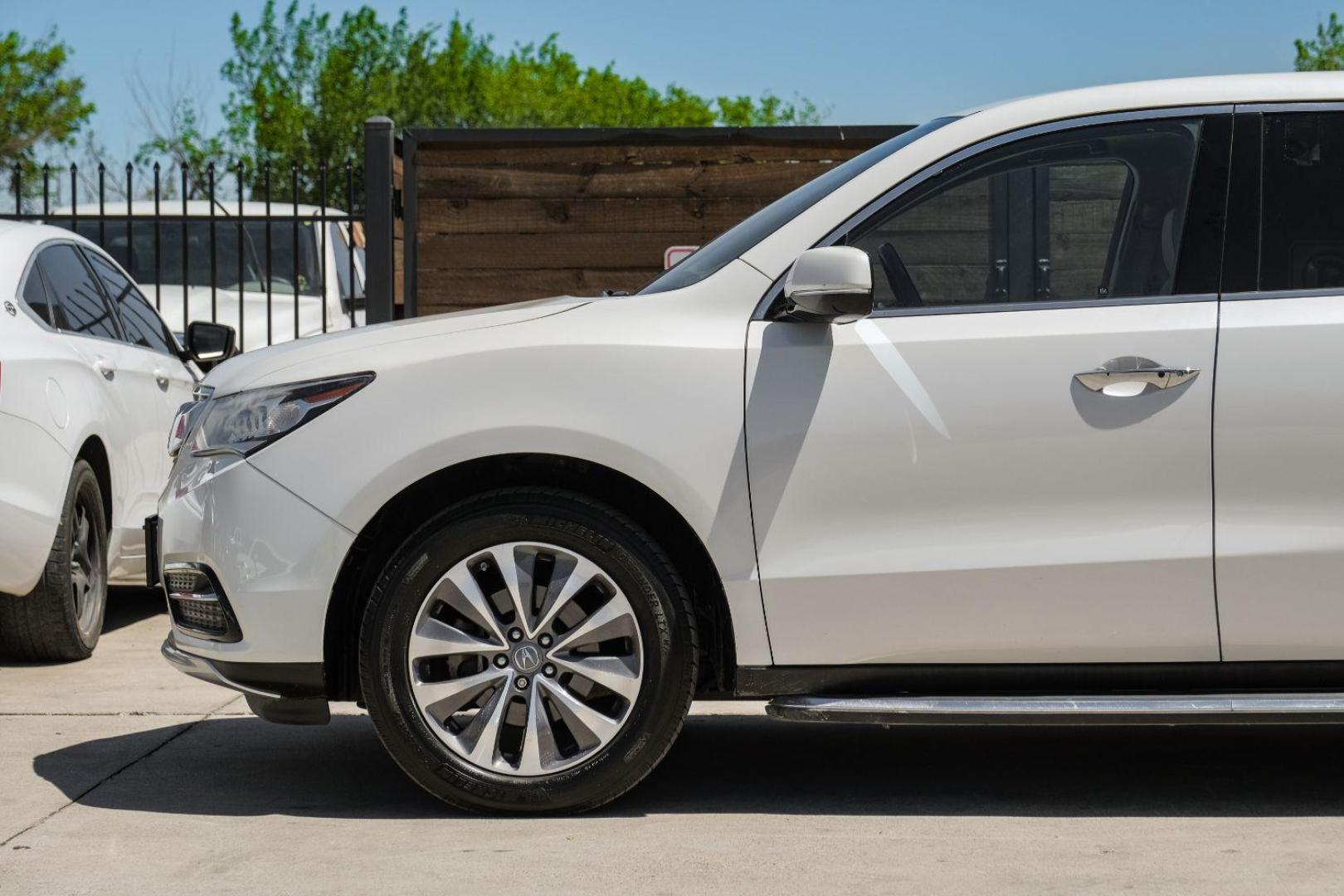 2014 WHITE Acura MDX SH-AWD 6-Spd AT w/Tech Package (5FRYD4H44EB) with an 3.5L V6 SOHC 24V engine, 6-Speed Automatic transmission, located at 2401 E Main St., Grand Prairie, TX, 75050, (972) 262-4440, 32.748981, -96.969643 - Photo#16