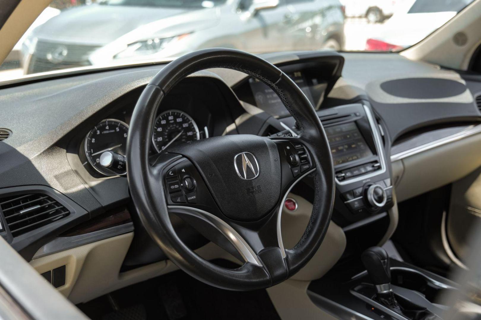 2014 WHITE Acura MDX SH-AWD 6-Spd AT w/Tech Package (5FRYD4H44EB) with an 3.5L V6 SOHC 24V engine, 6-Speed Automatic transmission, located at 2401 E Main St., Grand Prairie, TX, 75050, (972) 262-4440, 32.748981, -96.969643 - Photo#21