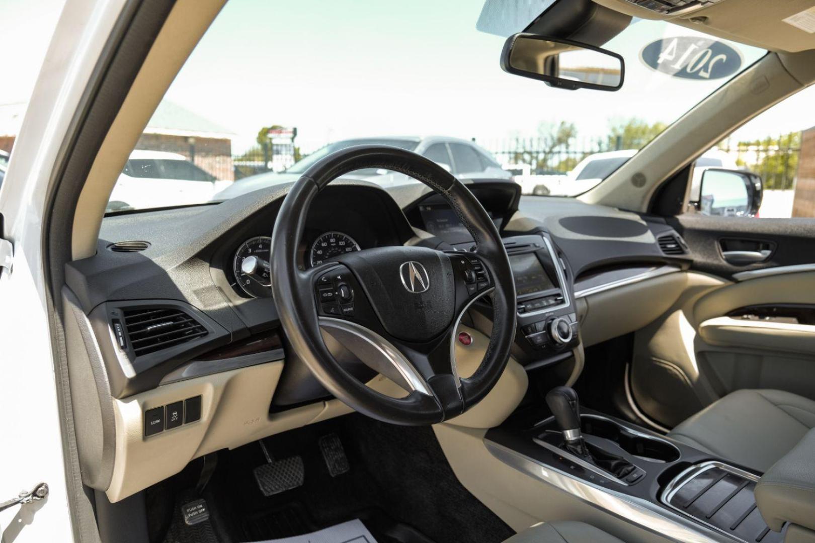 2014 WHITE Acura MDX SH-AWD 6-Spd AT w/Tech Package (5FRYD4H44EB) with an 3.5L V6 SOHC 24V engine, 6-Speed Automatic transmission, located at 2401 E Main St., Grand Prairie, TX, 75050, (972) 262-4440, 32.748981, -96.969643 - Photo#2