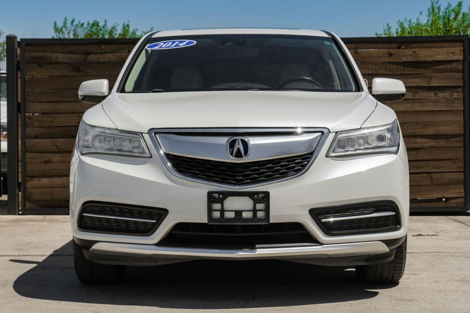 2014 WHITE Acura MDX SH-AWD 6-Spd AT w/Tech Package (5FRYD4H44EB) with an 3.5L V6 SOHC 24V engine, 6-Speed Automatic transmission, located at 2401 E Main St., Grand Prairie, TX, 75050, (972) 262-4440, 32.748981, -96.969643 - Photo#5