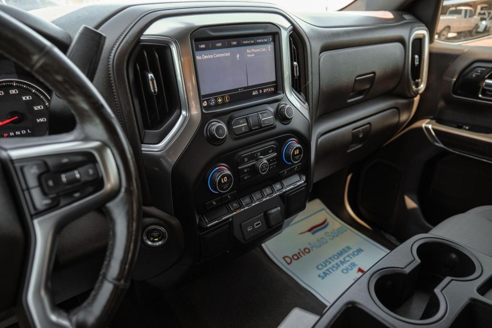 2019 BLACK Chevrolet Silverado 1500 LT Crew Cab 2WD (1GCPWCED0KZ) with an 5.3L V8 OHV 16V engine, 6-Speed Automatic transmission, located at 2401 E Main St., Grand Prairie, TX, 75050, (972) 262-4440, 32.748981, -96.969643 - Photo#27