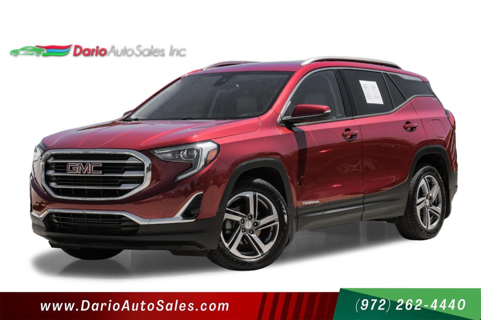 2020 Red GMC Terrain SLT (3GKALPEV8LL) with an 1.4L L4 DOHC 16V TURBO engine, 6-Speed Automatic transmission, located at 2401 E Main St., Grand Prairie, TX, 75050, (972) 262-4440, 32.748981, -96.969643 - Photo#0