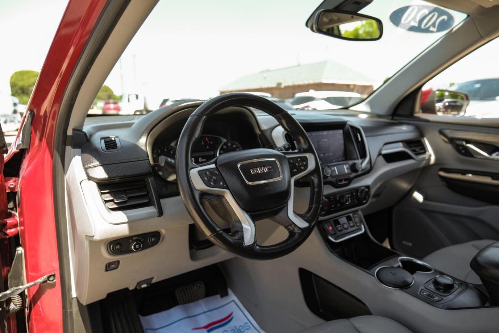 2020 Red GMC Terrain SLT (3GKALPEV8LL) with an 1.4L L4 DOHC 16V TURBO engine, 6-Speed Automatic transmission, located at 2401 E Main St., Grand Prairie, TX, 75050, (972) 262-4440, 32.748981, -96.969643 - Photo#2