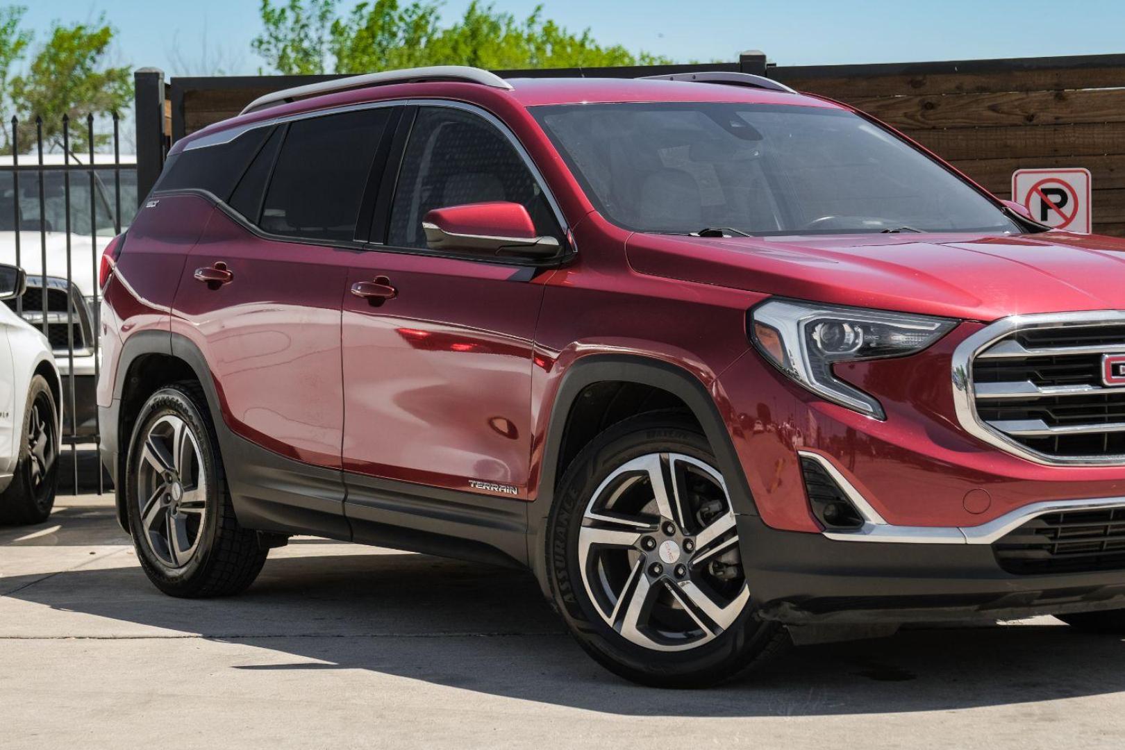 2020 Red GMC Terrain SLT (3GKALPEV8LL) with an 1.4L L4 DOHC 16V TURBO engine, 6-Speed Automatic transmission, located at 2401 E Main St., Grand Prairie, TX, 75050, (972) 262-4440, 32.748981, -96.969643 - Photo#6