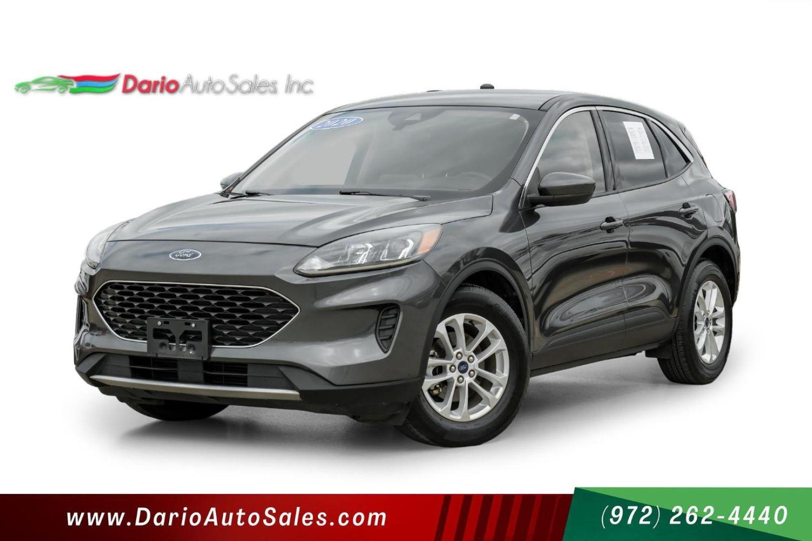 2020 GRAY Ford Escape SE (1FMCU0G65LU) with an 1.5L L3 engine, 8-Speed Automatic transmission, located at 2401 E Main St., Grand Prairie, TX, 75050, (972) 262-4440, 32.748981, -96.969643 - Photo#0