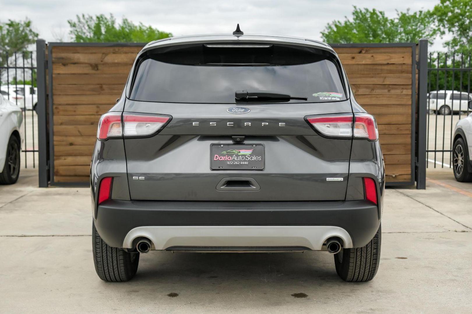 2020 GRAY Ford Escape SE (1FMCU0G65LU) with an 1.5L L3 engine, 8-Speed Automatic transmission, located at 2401 E Main St., Grand Prairie, TX, 75050, (972) 262-4440, 32.748981, -96.969643 - Photo#14