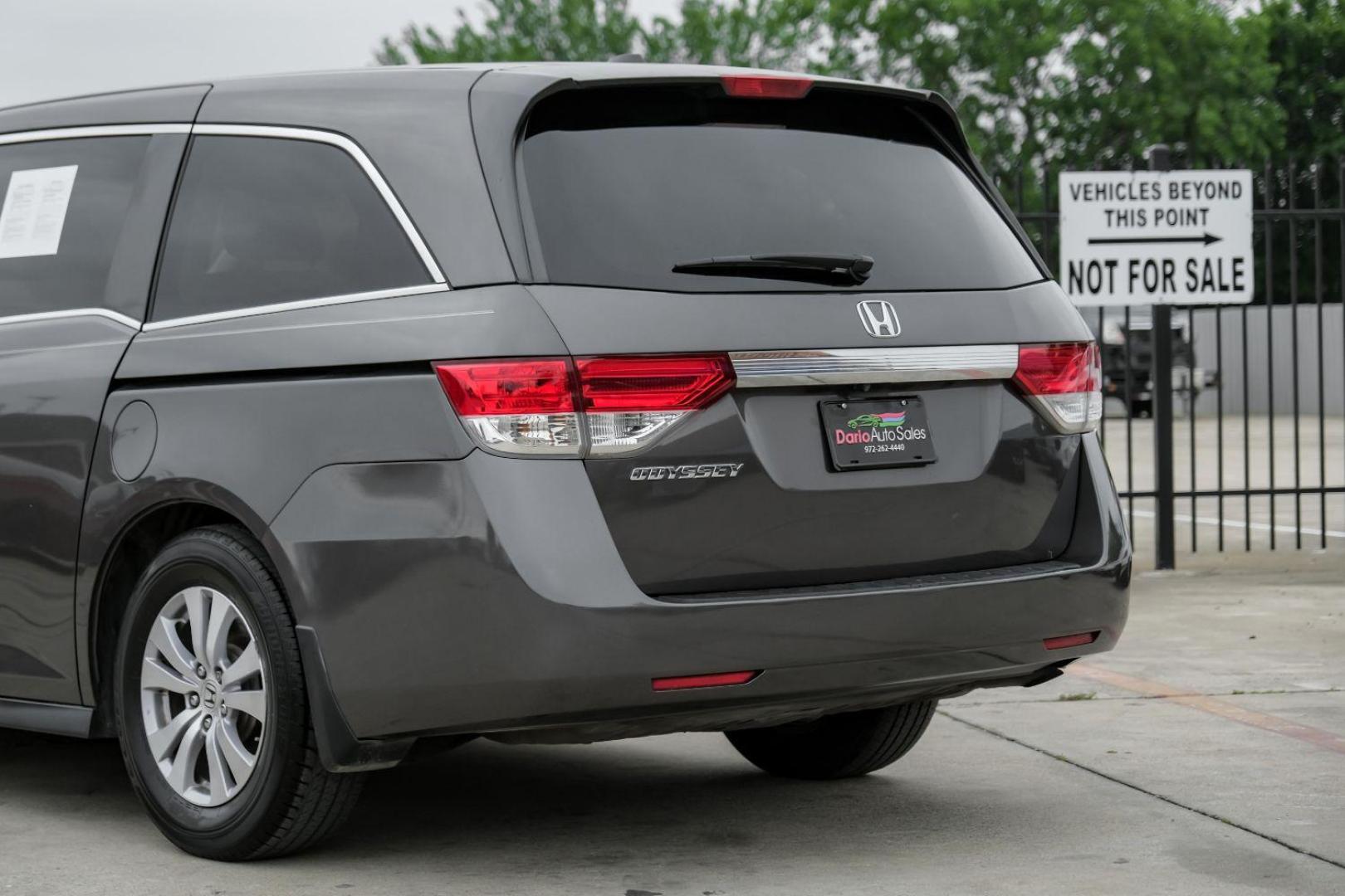 2016 GRAY Honda Odyssey EX-L w/Navigation (5FNRL5H62GB) with an 3.5L V6 SOHC 24V engine, 6-Speed Automatic transmission, located at 2401 E Main St., Grand Prairie, TX, 75050, (972) 262-4440, 32.748981, -96.969643 - Photo#14