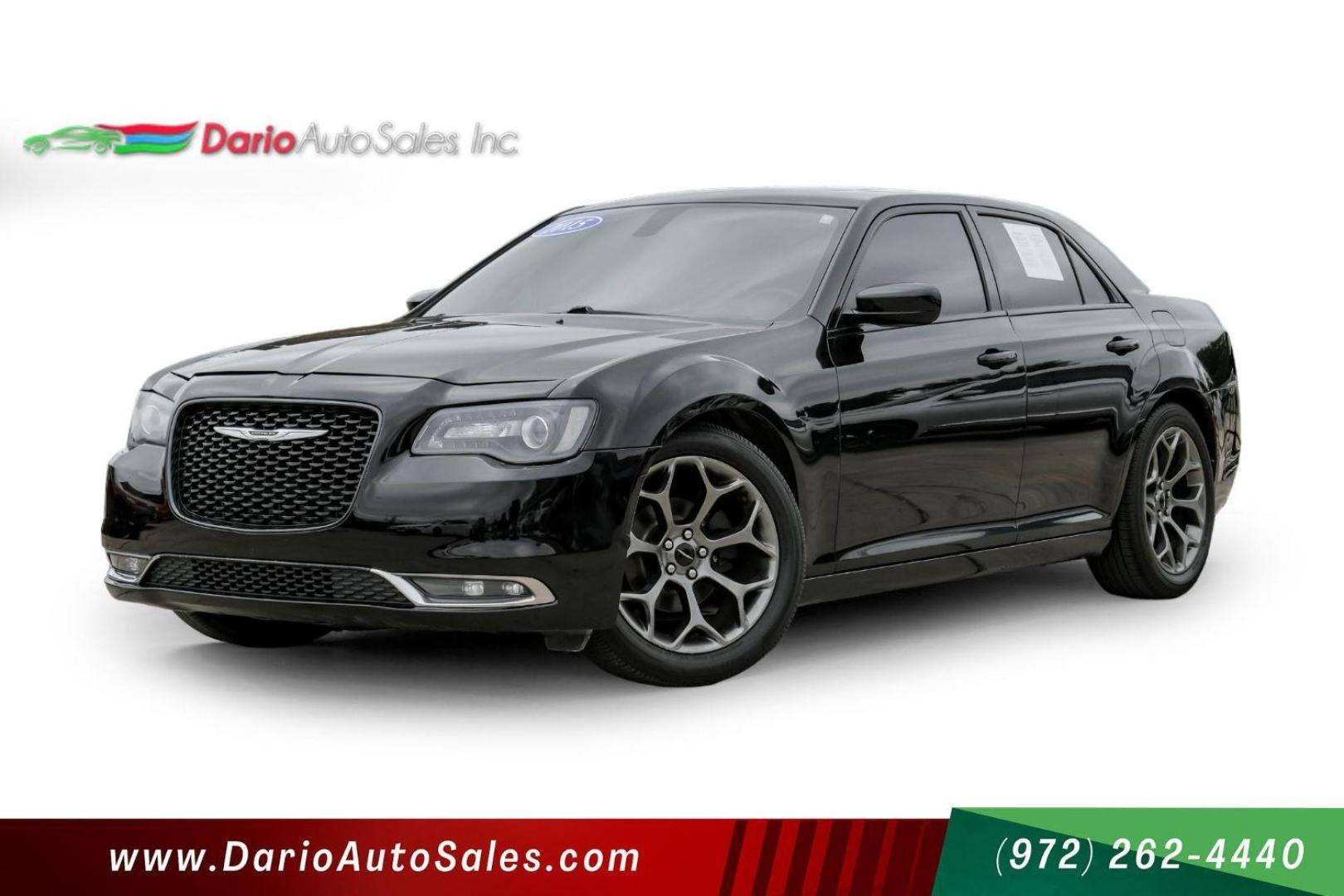 2015 BLACK Chrysler 300 S V6 RWD (2C3CCABG1FH) with an 3.6L V6 DOHC 24V engine, 8-Speed Automatic transmission, located at 2401 E Main St., Grand Prairie, TX, 75050, (972) 262-4440, 32.748981, -96.969643 - Photo#0