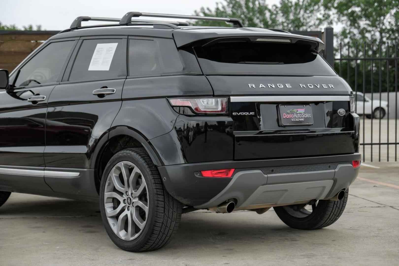 2015 black Land Rover Range Rover Evoque Prestige Premium 5-Door (SALVV2BG8FH) with an 2.0L L4 DOHC 24V TURBO engine, 9-Speed Automatic transmission, located at 2401 E Main St., Grand Prairie, TX, 75050, (972) 262-4440, 32.748981, -96.969643 - Photo#14