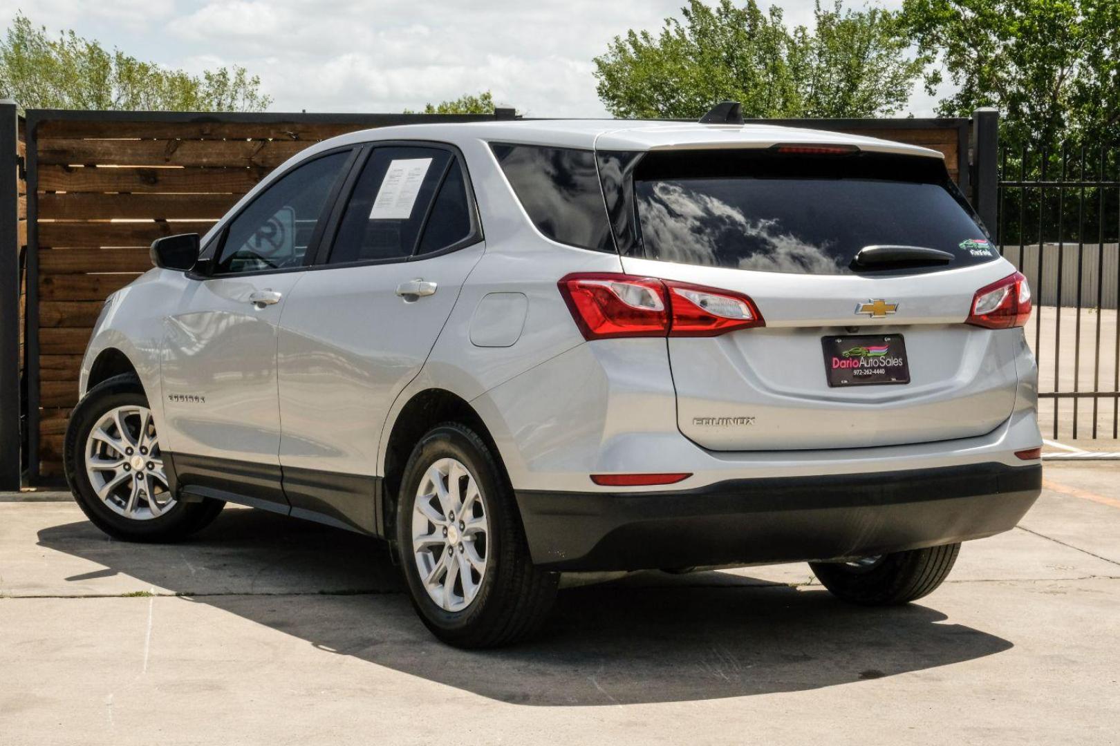 2021 Silver Chevrolet Equinox LS 2WD (3GNAXHEV7MS) with an 1.5L L4 DOHC 16V TURBO engine, 6-Speed Automatic transmission, located at 2401 E Main St., Grand Prairie, TX, 75050, (972) 262-4440, 32.748981, -96.969643 - Photo#11