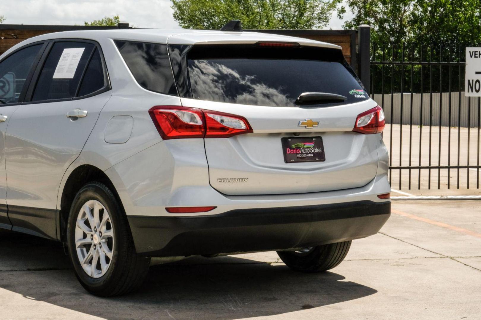 2021 Silver Chevrolet Equinox LS 2WD (3GNAXHEV7MS) with an 1.5L L4 DOHC 16V TURBO engine, 6-Speed Automatic transmission, located at 2401 E Main St., Grand Prairie, TX, 75050, (972) 262-4440, 32.748981, -96.969643 - Photo#13