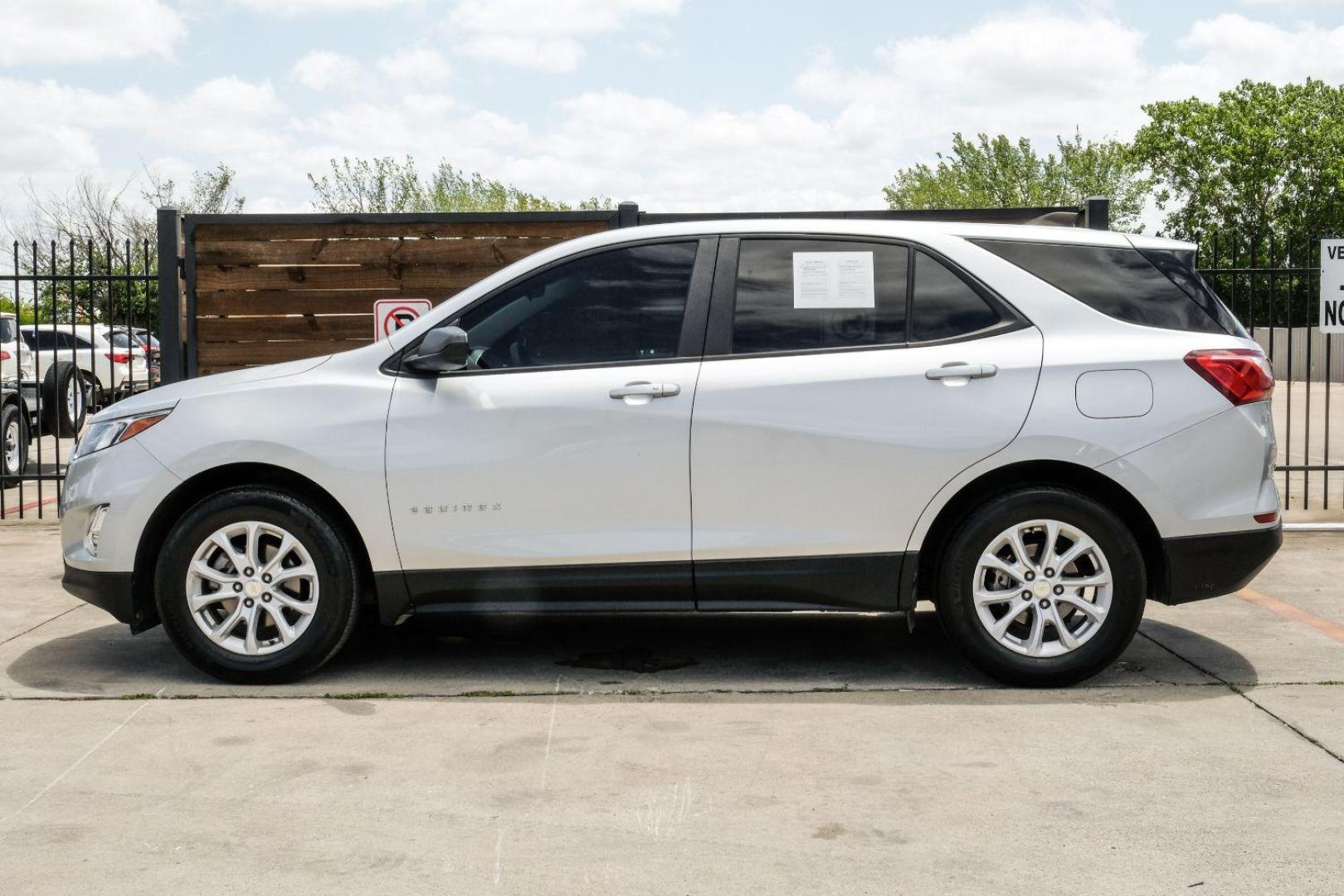 2021 Silver Chevrolet Equinox LS 2WD (3GNAXHEV7MS) with an 1.5L L4 DOHC 16V TURBO engine, 6-Speed Automatic transmission, located at 2401 E Main St., Grand Prairie, TX, 75050, (972) 262-4440, 32.748981, -96.969643 - Photo#14