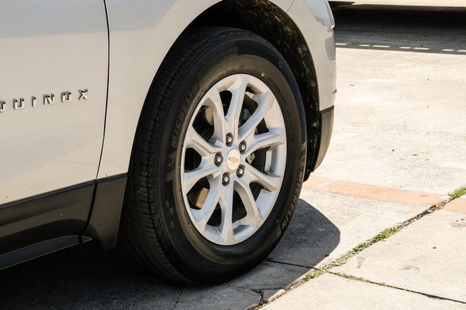 2021 Silver Chevrolet Equinox LS 2WD (3GNAXHEV7MS) with an 1.5L L4 DOHC 16V TURBO engine, 6-Speed Automatic transmission, located at 2401 E Main St., Grand Prairie, TX, 75050, (972) 262-4440, 32.748981, -96.969643 - Photo#54