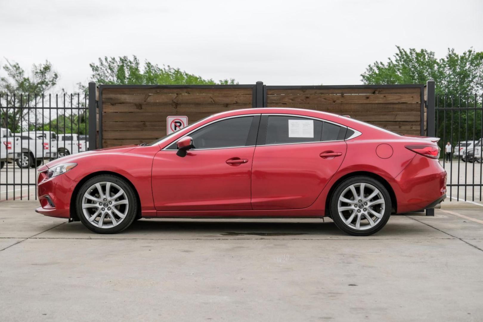 2014 RED Mazda Mazda6 i Touring (JM1GJ1V58E1) with an 2.5L L4 DOHC 16V engine, 6-Speed Automatic transmission, located at 2401 E Main St., Grand Prairie, TX, 75050, (972) 262-4440, 32.748981, -96.969643 - Photo#14