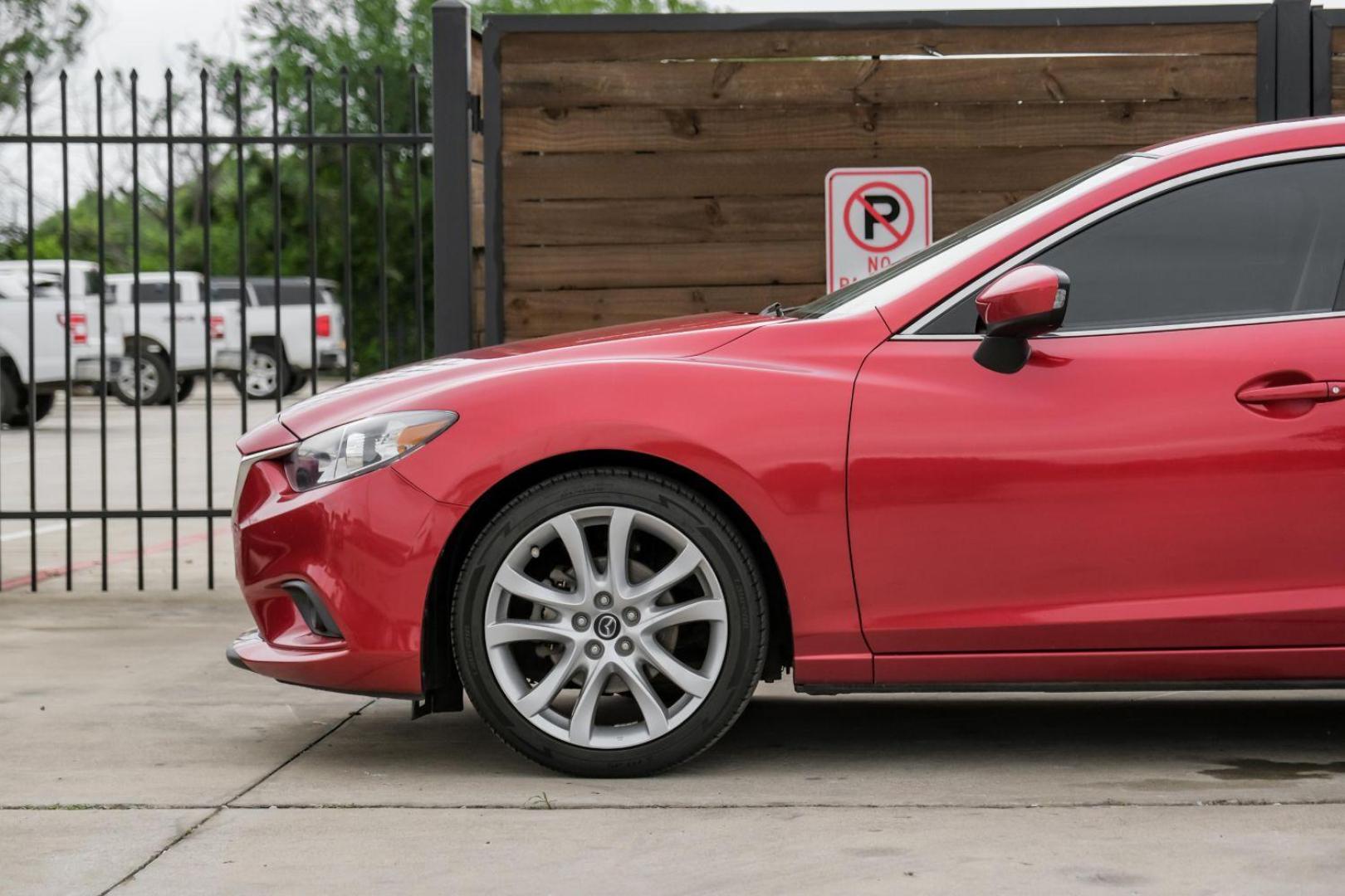 2014 RED Mazda Mazda6 i Touring (JM1GJ1V58E1) with an 2.5L L4 DOHC 16V engine, 6-Speed Automatic transmission, located at 2401 E Main St., Grand Prairie, TX, 75050, (972) 262-4440, 32.748981, -96.969643 - Photo#15