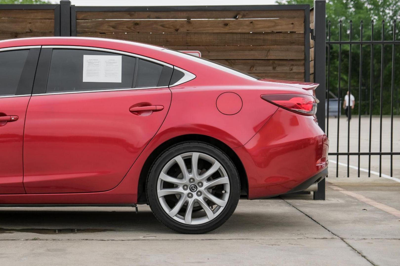 2014 RED Mazda Mazda6 i Touring (JM1GJ1V58E1) with an 2.5L L4 DOHC 16V engine, 6-Speed Automatic transmission, located at 2401 E Main St., Grand Prairie, TX, 75050, (972) 262-4440, 32.748981, -96.969643 - Photo#16