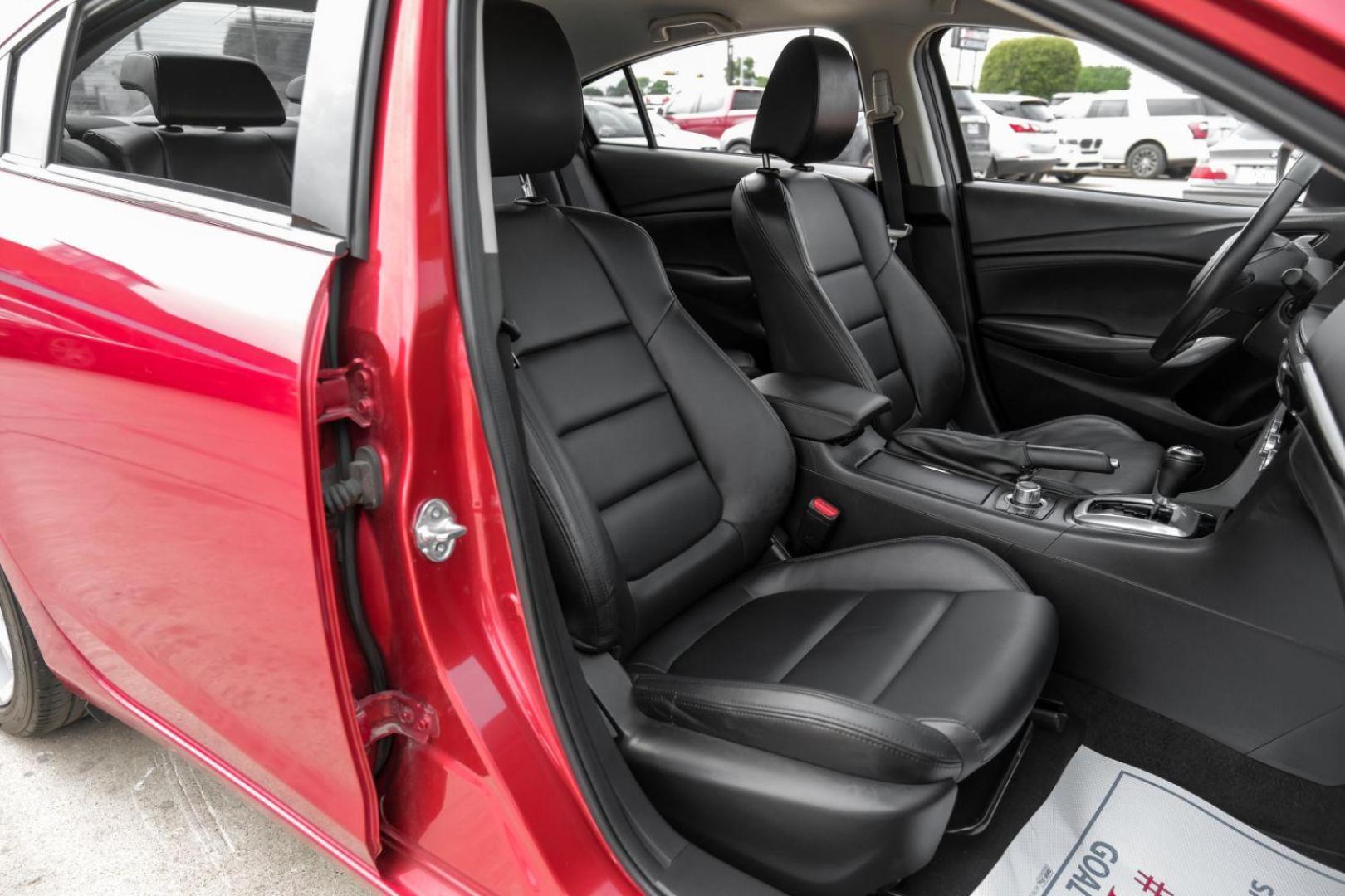 2014 RED Mazda Mazda6 i Touring (JM1GJ1V58E1) with an 2.5L L4 DOHC 16V engine, 6-Speed Automatic transmission, located at 2401 E Main St., Grand Prairie, TX, 75050, (972) 262-4440, 32.748981, -96.969643 - Photo#36