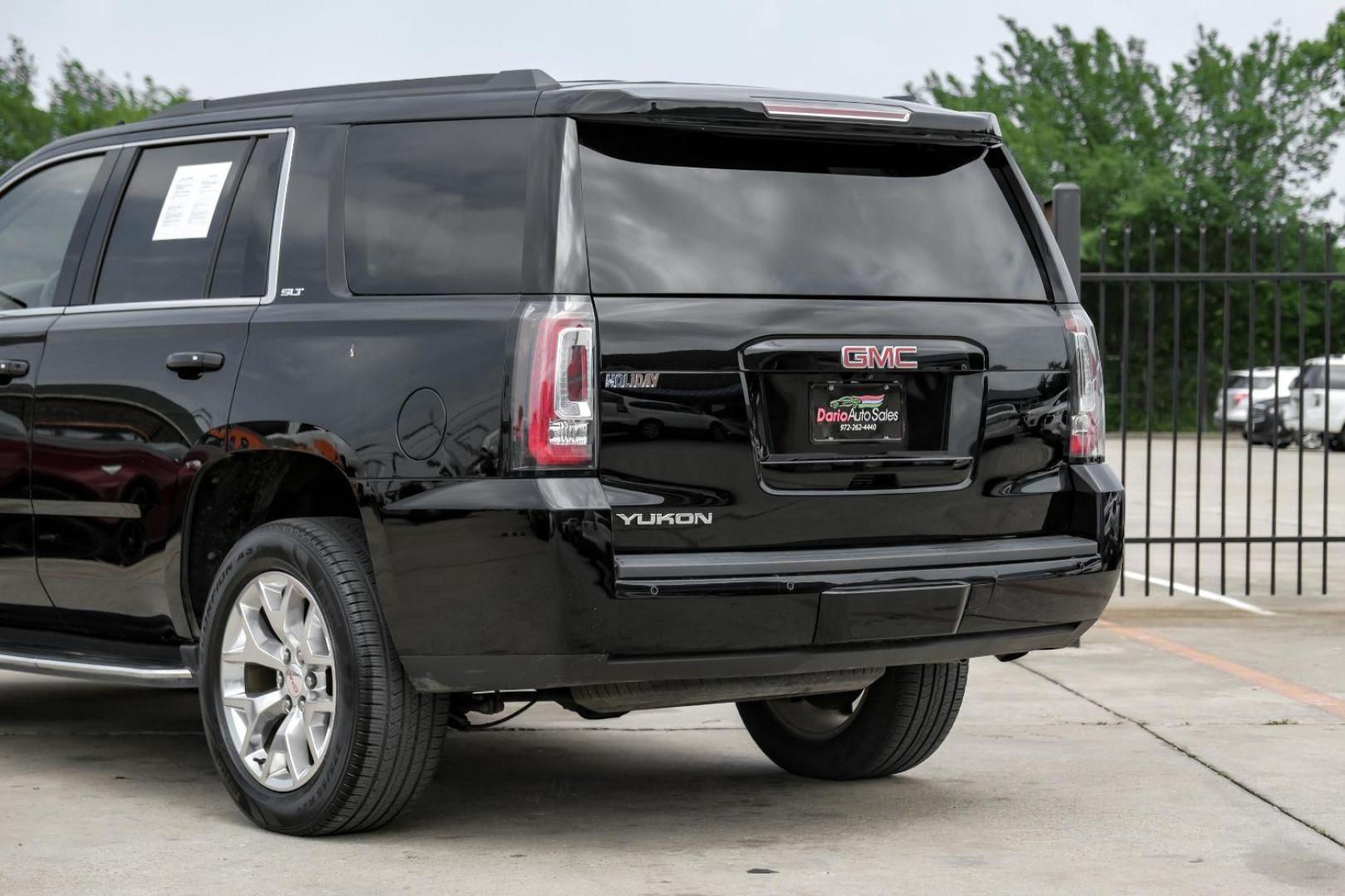 2017 BLACK GMC Yukon SLT 2WD (1GKS1BKC8HR) with an 5.3L V8 OHV 16V engine, 6-Speed Automatic transmission, located at 2401 E Main St., Grand Prairie, TX, 75050, (972) 262-4440, 32.748981, -96.969643 - Photo#14