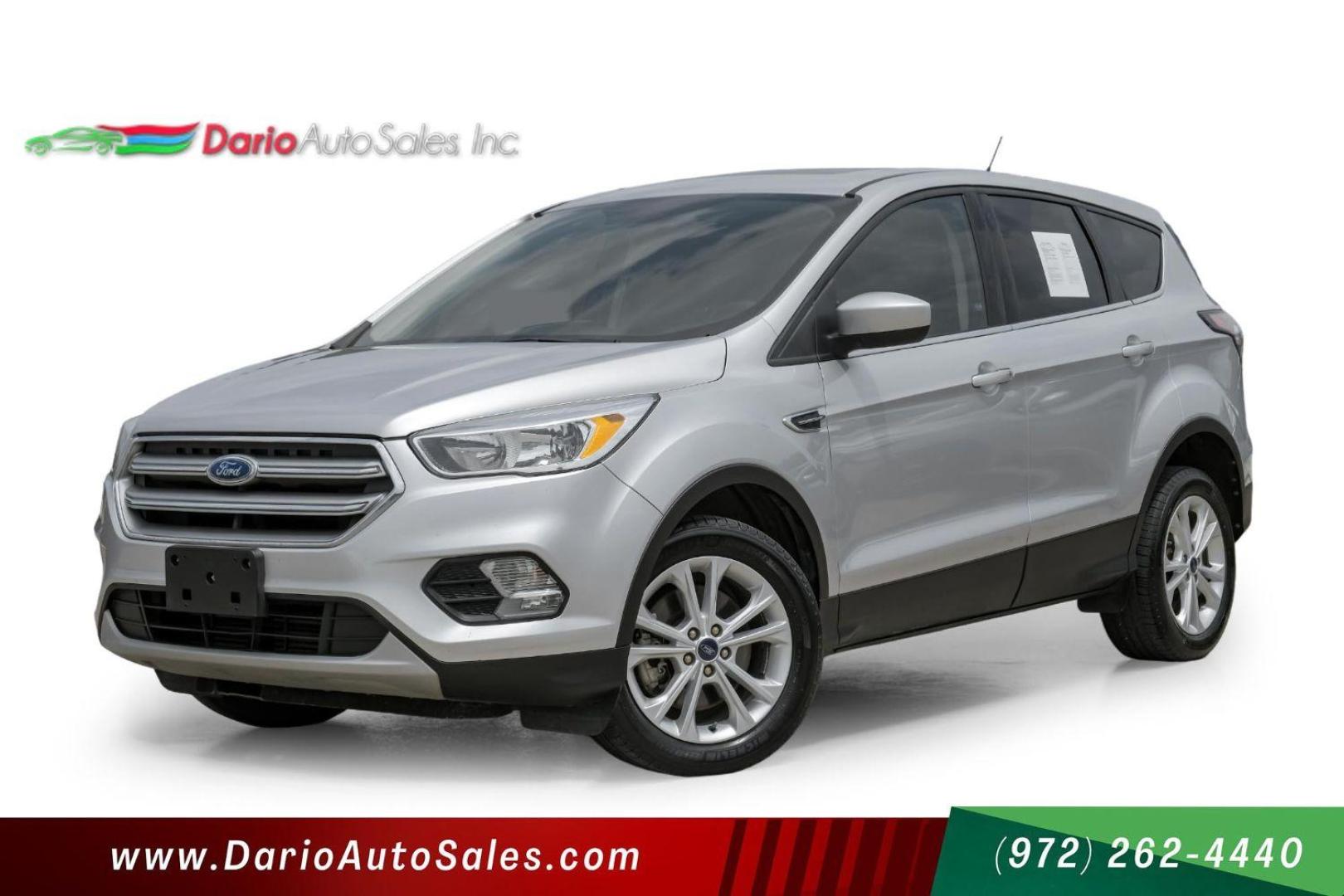 2017 SILVER Ford Escape SE 4WD (1FMCU9G96HU) with an 2.0L L4 DOHC 16V engine, 6-Speed Automatic transmission, located at 2401 E Main St., Grand Prairie, TX, 75050, (972) 262-4440, 32.748981, -96.969643 - Photo#0