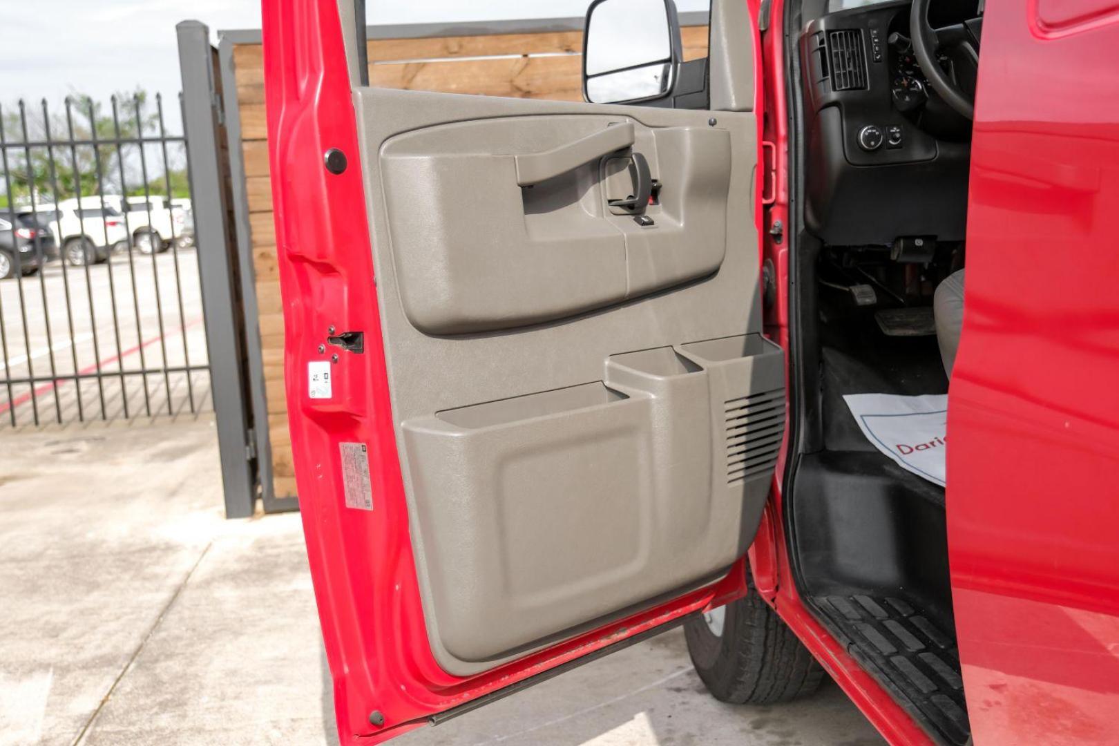 2016 RED Chevrolet Express 2500 Cargo (1GCWGAFF9G1) with an 4.8L V8 FFV engine, 6-Speed Automatic transmission, located at 2401 E Main St., Grand Prairie, TX, 75050, (972) 262-4440, 32.748981, -96.969643 - Photo#32