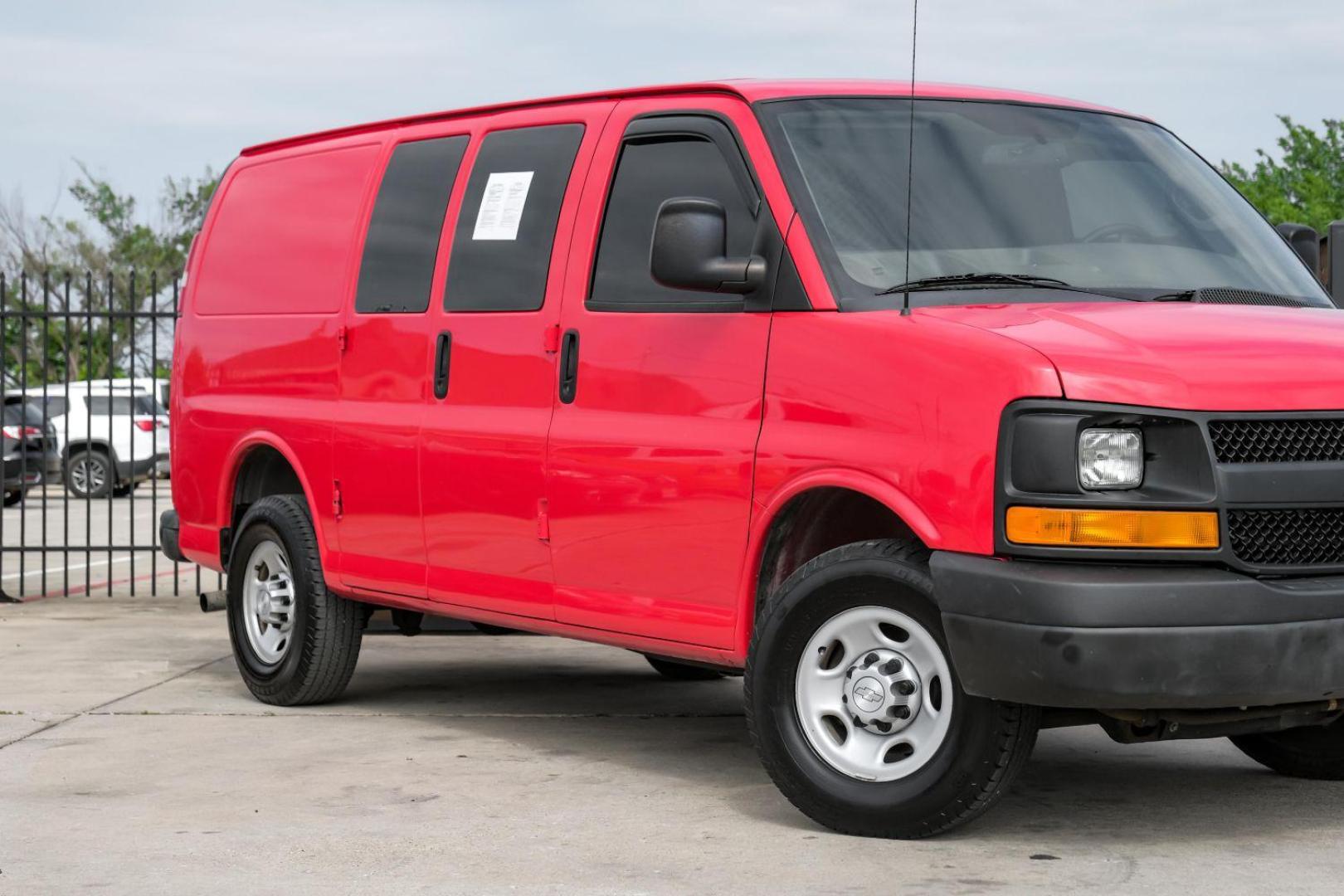 2016 RED Chevrolet Express 2500 Cargo (1GCWGAFF9G1) with an 4.8L V8 FFV engine, 6-Speed Automatic transmission, located at 2401 E Main St., Grand Prairie, TX, 75050, (972) 262-4440, 32.748981, -96.969643 - Photo#6