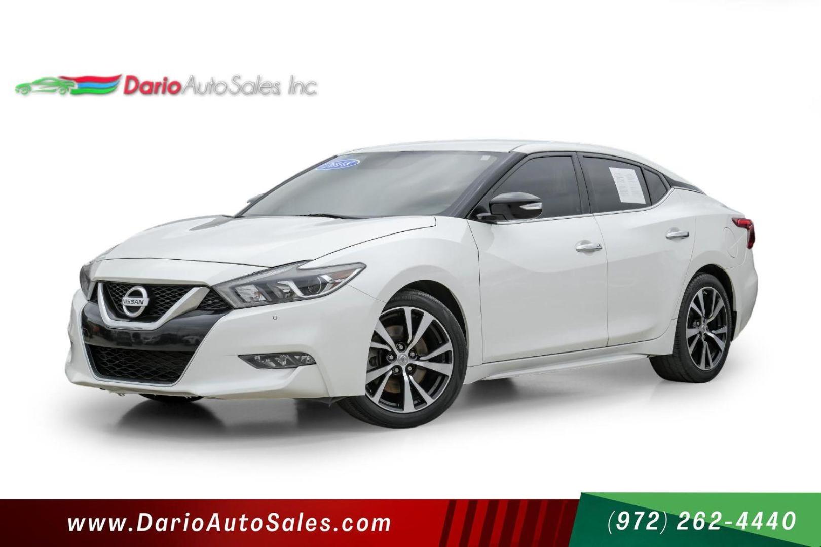 2018 WHITE Nissan Maxima 3.5 SL (1N4AA6AP2JC) with an 3.5L V6 DOHC 24V engine, Continuously Variable Transmission transmission, located at 2401 E Main St., Grand Prairie, TX, 75050, (972) 262-4440, 32.748981, -96.969643 - Photo#0