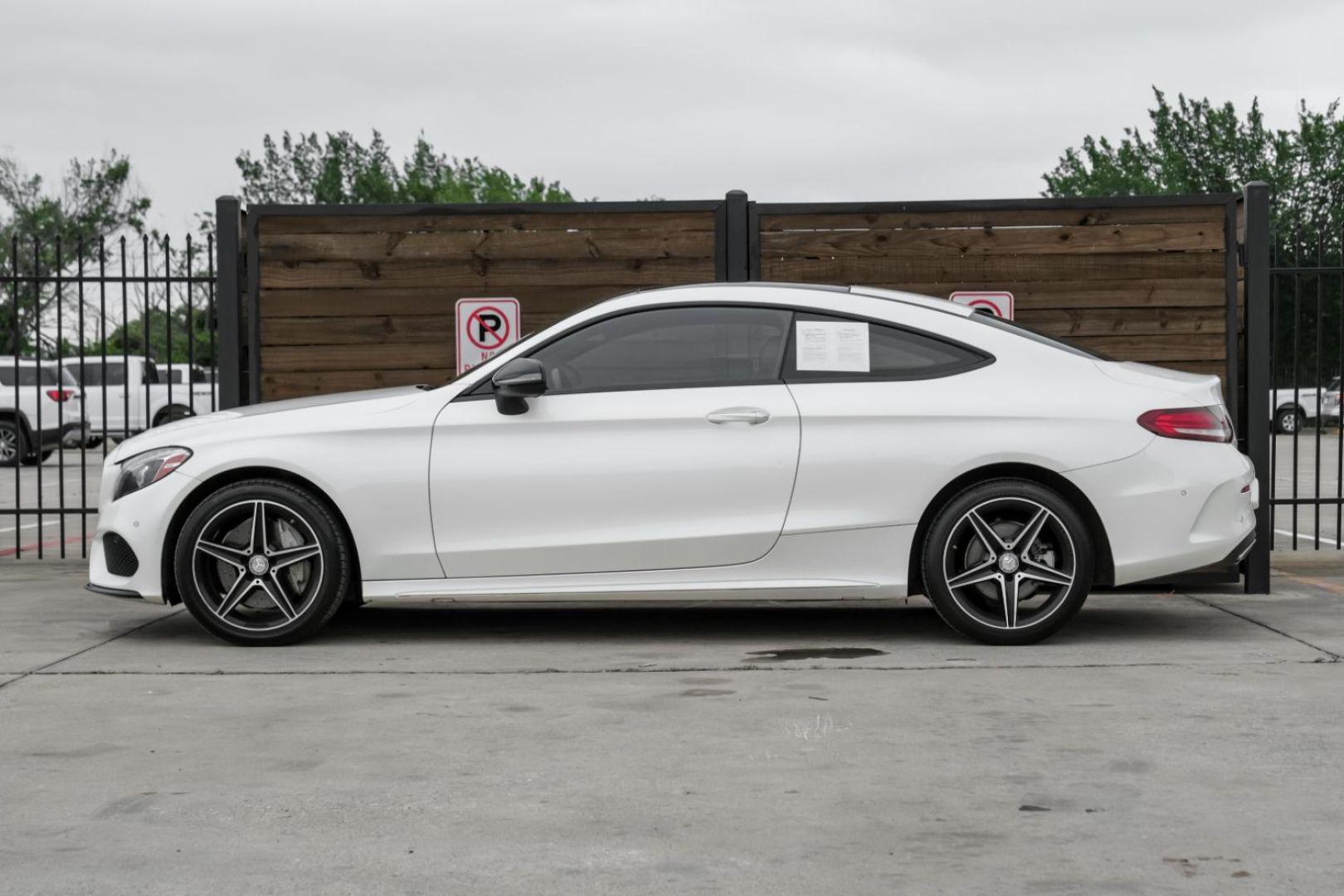 2017 WHITE Mercedes-Benz C-Class C300 Coupe (WDDWJ4JB3HF) with an 2.0L L4 DOHC 16V TURBO engine, 7-Speed Automatic transmission, located at 2401 E Main St., Grand Prairie, TX, 75050, (972) 262-4440, 32.748981, -96.969643 - Photo#15