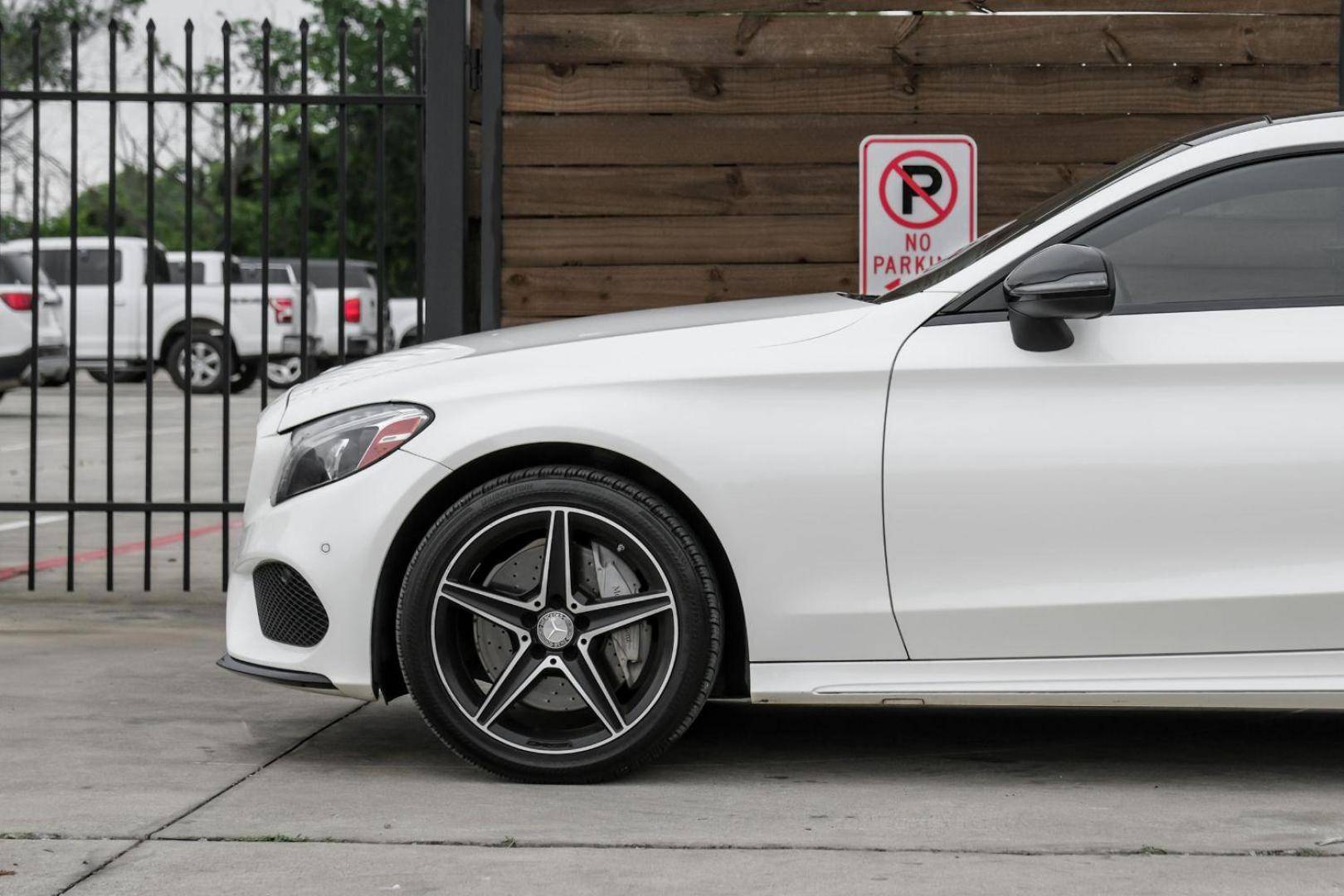 2017 WHITE Mercedes-Benz C-Class C300 Coupe (WDDWJ4JB3HF) with an 2.0L L4 DOHC 16V TURBO engine, 7-Speed Automatic transmission, located at 2401 E Main St., Grand Prairie, TX, 75050, (972) 262-4440, 32.748981, -96.969643 - Photo#16