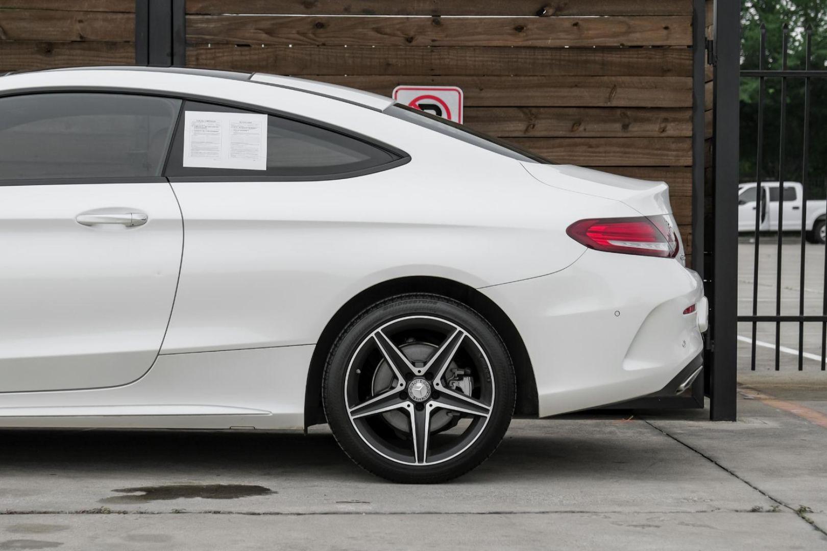 2017 WHITE Mercedes-Benz C-Class C300 Coupe (WDDWJ4JB3HF) with an 2.0L L4 DOHC 16V TURBO engine, 7-Speed Automatic transmission, located at 2401 E Main St., Grand Prairie, TX, 75050, (972) 262-4440, 32.748981, -96.969643 - Photo#17