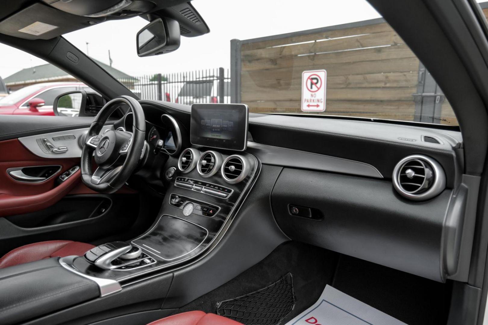 2017 WHITE Mercedes-Benz C-Class C300 Coupe (WDDWJ4JB3HF) with an 2.0L L4 DOHC 16V TURBO engine, 7-Speed Automatic transmission, located at 2401 E Main St., Grand Prairie, TX, 75050, (972) 262-4440, 32.748981, -96.969643 - Photo#18